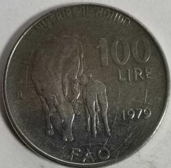 İTALYA 1979  100 LİRE  HATIRA Birleşmiş Milletler Gıda ve Tarım Örgütü