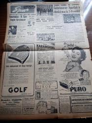 Cumhuriyet Gazetesi - 2 Ekim 1957 - İki Milletvekili Dağıstan Binerbay Ve Burhaneddin Onat Demokratik Partiden İstifa Ettiler - Kara Aydınlar Yazan Nadir Nadi Köşe Yazısı - Adana Vapurunda 50 Kilo Afyon Bulundu - Muhalif Partilerin Seçim Mitingleri 6 Ekime Kaldı - Brezilya'dan 300 Ton Kahve Geliyor - Celal Bayar Ve İstanbul Milletvekilliği - Seçim Anketi Yasağına Rağmen Şemseddin Günaltay'ın Demeci - Metin Toker Bugün Tahliye Ediliyor - Kapani Kardeşler Arasında Mücadele Devam Ediyor - İblisin Kızı Yazan Guy Des Cars Yazı Dizisi - 20 Liraya Bir Yahudi Nakleden M. Kenan Kan Yazı Dizisi - Amerika'da Zencilerin Meselesi Yazan Sulhi Dönmezer - Ürdün Parlamentosu Tekrar Açıldı - Bir Şempanze Dava Açtı - Burhan Felek Köşe Yazısı - Yurtta Seçim Mücadelesi İntibaları - Atlas Sinemasında Minneapolis Senfoni Orkestrası Konserleri - Dün Bakkallara Peynir Dağıtılmaya Başlandı - Turgay Şeren Takımda Yer Almayınca Galatasaray Spartak'a   3 0 Yenildi - Şeref Has Ve Ayhan Hançeri Milli Takımda