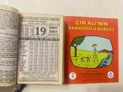 19 Şubat 2001 hediyelik orijinal Fazilet takvim yaprağı (Cin Ali kitabı hediyeli:)