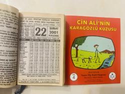 22 Şubat 2001 hediyelik orijinal Fazilet takvim yaprağı (Cin Ali kitabı hediyeli:)