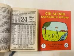 24 Şubat 2001 hediyelik orijinal Fazilet takvim yaprağı (Cin Ali kitabı hediyeli:)