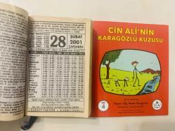 28 Şubat 2001 hediyelik orijinal Fazilet takvim yaprağı (Cin Ali kitabı hediyeli:)