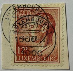 Lüksemburg Pulu - Luxembourg stamp - Mektup Zarfından Kesilmiş / Postadan Geçmiş Pul Filateli - LÜKSEMBURG PULU, 12 PARA - YABANCI PULLAR, NOSTALJİK DOĞUM GÜNÜ HEDİYESİ