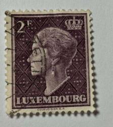 Lüksemburg Pulu - Luxembourg stamp - Mektup Zarfından Kesilmiş / Postadan Geçmiş Pul Filateli - LÜKSEMBURG PULU, 2 PARA - YABANCI PULLAR, NOSTALJİK DOĞUM GÜNÜ HEDİYESİ
