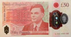 Büyük Britanya 50 pound,  Kral  Charles III UNC Polimer para(Çil)