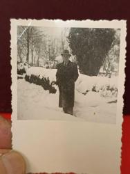 KRT131----1950'LER KAR HATIRASI 3 ADET FOTOĞRAF