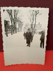 KRT131----1950'LER KAR HATIRASI 3 ADET FOTOĞRAF
