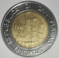 SAN MARINO 1991   500 LİRE