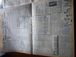 Cumhuriyet Gazetesi - 27 Eylül 1957 - Cumhuriyet Halk Partisi Yetkilerini Tamamen İsmet İnönü'ye Devretti - Türkiye'nin Cezayir Politikası - Amerika'nın Bize Yardım Programı - Cumhuriyetçi Millet Partisi Radyoya Boykot Yapıyor - Dil Bayramı Dün Ankara'da Kutlandı - Amerika'nın Bize Yardım Programı - 950 Bin Seçmen Kartı Bastırıldı -  Osman Bölükbaşını Yazıyor Diye Gazete Satan Çocuk Mahkum Oldu - İblisin Kızı Yazan Guy Des Cars Yazı Dizisi - Seçimlerden Sonra Almanya Yazan Feyyaz Tokar - Profesör Nümbüs'ün Maceraları Çizgi Roman - Maliye Bakanı Hasan Polatkan Makarios'u İtham Etti - İhtiyarlar Asya Gribi Olmuyor - Burhan Felek Köşe Yazısı - Yurtta Seçim Mücadelesi İntibaları - Bulmaca - Ankara İstanbul Radyosu Programı - Batı Trakya'da da Fenerbahçe Kuruldu - Boğazı Geçme Yüzme Yarışını Selma Hassan Ve Yılmaz Özüak Kazandılar - Beşiktaş Beyoğluspor Bugün Karşılaşıyor