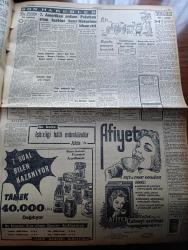 Cumhuriyet Gazetesi - 27 Eylül 1957 - Cumhuriyet Halk Partisi Yetkilerini Tamamen İsmet İnönü'ye Devretti - Türkiye'nin Cezayir Politikası - Amerika'nın Bize Yardım Programı - Cumhuriyetçi Millet Partisi Radyoya Boykot Yapıyor - Dil Bayramı Dün Ankara'da Kutlandı - Amerika'nın Bize Yardım Programı - 950 Bin Seçmen Kartı Bastırıldı -  Osman Bölükbaşını Yazıyor Diye Gazete Satan Çocuk Mahkum Oldu - İblisin Kızı Yazan Guy Des Cars Yazı Dizisi - Seçimlerden Sonra Almanya Yazan Feyyaz Tokar - Profesör Nümbüs'ün Maceraları Çizgi Roman - Maliye Bakanı Hasan Polatkan Makarios'u İtham Etti - İhtiyarlar Asya Gribi Olmuyor - Burhan Felek Köşe Yazısı - Yurtta Seçim Mücadelesi İntibaları - Bulmaca - Ankara İstanbul Radyosu Programı - Batı Trakya'da da Fenerbahçe Kuruldu - Boğazı Geçme Yüzme Yarışını Selma Hassan Ve Yılmaz Özüak Kazandılar - Beşiktaş Beyoğluspor Bugün Karşılaşıyor