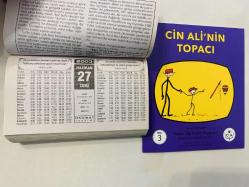 27 Haziran 2003 hediyelik orijinal Hakikat takvim yaprağı (Cin Ali kitabı hediyeli:)