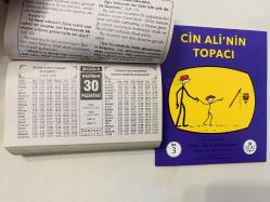 30 Haziran 2003 hediyelik orijinal Hakikat takvim yaprağı (Cin Ali kitabı hediyeli:)