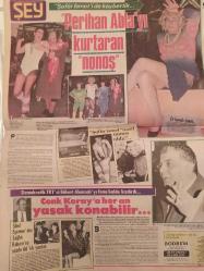 Şey Haftalık Aktüalite Sinema Tiyatro Müzik ve Magazin Gazetesi - 19 Mart 1988 - Sayı:26 - Bülent Ersoy'un Mesut Yılmaz'a yaptığı jest - Hülya Avşar - Bülent Ecevit - Berna Yılmaz - Fahrettin Aslan - Tarık Tarcan - Serap Aksoy -, Sevtap PArman - Neşe Karaböcek - Tevfik Yener - Emin Sungur - Öyle bir dünya ki... - Bir cümleyle... - Ayşegül Aldinç - Hadi Çaman - Kenan Kalav - Abdullah Şahin - Gizem Alper - Müşerref Akay - Semra İnanç - Tarık Tarcan - Yüksel Uzel - Tevfik Gelenbe - Erzurumlular gecesi - Hep Dostlarla birlikte - bizden laf çıkmaz - Yeni bir yaşa... - Sigortacıların gecesi - Müjde Ar - Başar Sabuncu - Coşkun Sabah - Sezen Aksu'dan erotik yorumlar - Sezen Aksu - Ceylan - Beril Anılanmert-  Jale Erzen - Mevlüt Akyıldız - Lale Belkıs - Tüdanya - Arif Sağ - Zeki Alasya - Haldun Dormen - Belkıs Akkale - İbrahim Tatlıses - Nurdan Torun - Sibel Egemen - Cenk Koray - Perran Kutman - Perihan Abla'yı kurtaran ''nonoş'' fotoğraf ve haberi - Tam Takım Gazete