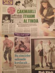 Şey Haftalık Aktüalite Sinema Tiyatro Müzik ve Magazin Gazetesi - 31 Ocak 1987 - Sayı:20 - Nazan Şoray Türk kanunlarını tanımıyor... - Ayşegül Nadir'in çok erkekli yaşamı... - Bayan Çevik - Hüner coşkuner - Nükhet Duru - Adile Naşit - Tarık Akan - Nizamettin Ariç - Kaçak Türkücü işini biliyor - Nizamettin Ariç - Gülden Karaböcek - Metin Akpınar - Güldüren adamın acılı günü - Sevtap Parman - Muazzez Abacı - Neco - Neşe Alkan - Beyaz Tok - Öztürk Serengil - Yorgo Vapuridis - Serdar Gökhan - Behiye Aksoy - Şakir ÖNer Günhan - Mümtaz Ener - Perran Kutman'la Müjdat Gezen dargın kalamadılar - Asil Nadir'e kafa tutan işadamı - Ümit Besen - Ali Hakan - Sevgi Akan - Handan Börüteçene - Nilüfer Ceylan - Aziz Nesin - Ayten Gökçer - Gürkan Peker - Celal Yarıcı - Ahmet Akbulut - Gülşen bubikoğlu - Ajda Pekkan - Ali Bars - Türker İnanoğlu - Ferdi Özbeğen -Serpil Çakmaklı - Ömer Uğur - İbrahim Tatlıses - Talat Bulut - Tam Takım Gazete
