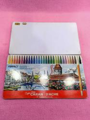 VINTAGE CARAN D'ACHE SWISS MADE LUCERNE MANZARA RESİMLİ BOŞ TENEKE KUTU