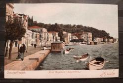 PC.260 İSTANBUL BOĞAZ BÜYÜKDERE KIYILARI OSMANLI DÖNEMİ POSTA KARTI FOTO SEBAH JOAILLIER
