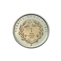 2014 Yılı 1 Lira Anadolu Kartalı Hatıra Para ÇİL  (19)
