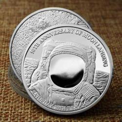 Apollo 11 Astronot Hatıra Parası - Aya İlk Adım 50. Yıl Özel (Gümüş)