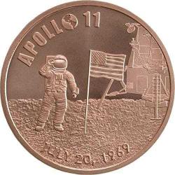 Apollo 11 50. Yıl Özel Hatıra Para (Saf Bakır)