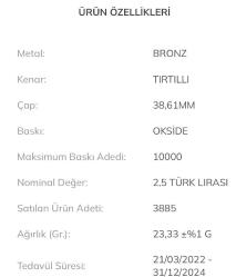 1915 ÇANAKKALE KÖPRÜSÜ - BRONZ   İNDİRİMLİ FİYAT