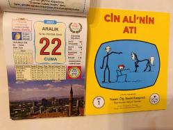 22 Aralık 2023 hediyelik orijinal Ülkü takvim yaprağı (Cin Ali kitabı hediyeli:)