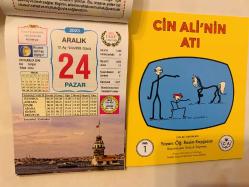 24 Aralık 2023 hediyelik orijinal Ülkü takvim yaprağı (Cin Ali kitabı hediyeli:)