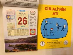26 Aralık 2023 hediyelik orijinal Ülkü takvim yaprağı (Cin Ali kitabı hediyeli:)