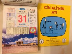 31 Aralık 2023 hediyelik orijinal Ülkü takvim yaprağı (Cin Ali kitabı hediyeli:)