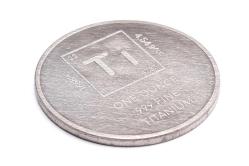 1 Troy Oz Saf Titanyum Element Hatıra Para