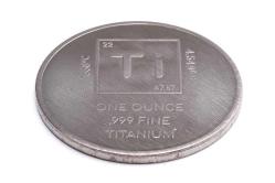 1 Troy Oz Saf Titanyum Element Hatıra Para