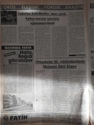 Fatih Belediyesi Aylık Gazetesi - Kasım 1986 - Sayı:9 - Fatih'e ''U'' planı - Turgut Özal ''Yaptıklarımız birer reformdur'' dedi - Fatih Sosyal Yardımlaşma ve Dayanışma Vakfı Kuruldu - İlk çağlardan günümüze belediyeler - Haliçz, Boğaz gibi oluyor - Ölümünün 50. yıldönümünde Mehmet Akif Ersoy - İSKİ'nin de vatandaşlardan bir isteği var - Yazın yayınlayalım - Fatih'de tarihi ve turistik örnek: Kariye - Fatih'in Anıtları fotoğraf ve haberi - Gazete tam değildir sadece 4 sayfası mevcuttur