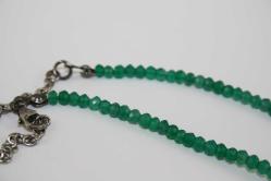 925 AYAR ORJINAL GÜMÜŞ GÜL MOTİFLİ  DOĞALTAŞ KOLYE  (YENI TAKI KOLİSİ )3