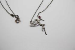 925 AYAR ORJINAL GÜMÜŞ PERİ KIZI KOLYE   (YENI TAKI KOLİSİ )4