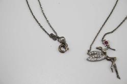 925 AYAR ORJINAL GÜMÜŞ PERİ KIZI KOLYE   (YENI TAKI KOLİSİ )4