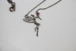 925 AYAR ORJINAL GÜMÜŞ PERİ KIZI KOLYE   (YENI TAKI KOLİSİ )4