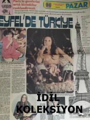 Hürriyet Pazar Haftalık Aktüalite Sinema Tiyatro Müzik ve Magazin Gazetesi - 7 Ocak 1979 - Paris'in gecelerini artık bizimkiler renklendirecek - Eyfel'de Türkiye - Jean Sala - Sezen Aksu - Seher Şeniz - Ayla Algan - Gerard Marceau - Zerrin Özer - Evde kimin sözü geçiyor sizi mi çocuğunuzun mu? - Şiir Köşeniz - Carlos Santana, Paris'i fethetti - Dalida da Disco modasına uydu - Fransız müzikçiler dış pazarları ele geçiriyor - Bizim Şov'larda her telden var! - Müjdat Gezen - Perran Kutman - Selma Güneri - Selçuk Ural - Tülay Karaca - Şaka Şaka - Hayat arkadaşı - Yeni diziler eskileri aratacak - Ekranda ne var ne yok? Sevimli Kuklalar Geliyor fotoğraf ve haberi - Gazete tam değildir sadece 4 sayfası mevcuttur