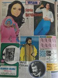 Hafta Sonu Foto Magazin Haftalık Aktüalite Sinema Tiyatro Müzik ve Magazin Gazetesi - 25-31 Mayıs 1973 - Sayı:12 - İspanya'nın Pelesi İsabel Türklere bayıldı - Futbolcu yıldızı Matadorlar paylaşamıyor - Ferda Büyükgüneş - Yavuz Özkan - Su Perileri İstanbul'a geliyor... - 35 Metreden atlıyor - Sevim Deran - Onlar da  bir zamanlar çocuktu - Erol Büyükburç - Bir Türk Berberi Avrupa'da Eğitim Görüyor - Kemal Kamburoğlu - Schule Ahrens - Türkan Şoray - Erol Büyükburç - Serpil Birol - Bilal İnci - Metin Ersoy - Nejat Uygur - Hülya Koçyiğit - Erkan Yolaç - Yıldız Birol - Emel Özden - Romalı Perihan - Sami Hazinses - Mine Koşan - Tamer Yiğit - Nigar Uluerer - Orhan Gencebay - Harika Koca - Yılın Sanatçıları ödüllerini aldı - Ajda Pekkan - Türkan Şoray - Fahri Korutürk - Duydunuz mu? - Haftanın düğünleri - Haftanın Nişanı - İstanbul Sosyetesi Cannes'da buluştu - Hafta Sonu sükse Yaptı - Cannes Film Festivalinde - Anna Karina - Ugo Tagnazzia - Cüneyt Arkın fotoğraf ve haberi - Tam Takım Gazete