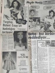 Hafta Sonu Haftalık Aktüalite Sinema Tiyatro Müzik ve Magazin Gazetesi - 17 Eylül 1981 - Müjde Ar, bu düşüşü kendi eliyle hazırladı - İzmir'de gizli nişan - Emel Sayın - Filiz Akın - Gülşen Bubikoğlu savaşı - Yargıtay, Bülent Ersoy'un kadınlığını tartışıyor - Baba kız birbirini reddediyor - Behiye Aksoy - Ahmet Aksoy - Meral Zeren - Görünmeyen adamın gözüyle - Yağmurla sızılar - Sonbaharda saçlar neden dökülür - Nilüfer - Ferdi Tayfur - Gökben - Neslihan Tekin - Ercüment Berker - Semra Torin - Selim Edes - Ömer Aral - Ayşe Irmak - Fikret Şenes - Ülkü Aker - Çiğdem Talu - Fatma Girik - Memduh Ün - 23 yıllık aşk Marmaris'te bitti - Siz yazın, biz okuyalım - İzzet Altınmeşe, müteahhit kurbanı - Tülay Özer - Damat bey evli çıktı - Gencay Erbatu - Sevda Seval - Gülünç ama gerçek - Orhan Boran - Mediha Şen'in en mutlu günü - Hülya Koçyiğit, evlat - Ahmet Hoşsöyler - Bekir Çelenk - Nilüfer Koçyiğit - Gülşah - Vasfi Uçaroğlu - Kamuran Akkor - Didem Baykal - Şebnem İkbal - Tam Takım Gazete