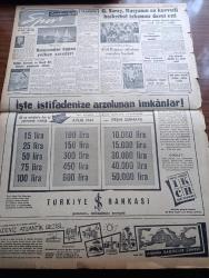 Cumhuriyet Gazetesi - 29 Temmuz 1956 - Mısır Cumhurbaşkanı Nasır Batıyı Tehdit Ediyor - Çocuk Felci Salgını Olmadığı Bildiriliyor - Yeraltı İşçileri Arasında Röportajı Yapan Şahab Balcıoğlu - Batan İtalyan Andrea Doria Gemisinin Sigorta Ücreti Ödendi - Muhalefet Partileri Tekrar Faaliyete Geçti - Kabilde Türk Afgan Görüşmeleri - İki Devrin Perde Arkası Yazan Samih Nafiz Tansu Yazı Dizisi - Karanlık Sesler Yazan Perihan Zorlu Yazı Dizisi - İkbalin Yurdundan Yazan Hasan Ali Yücel Köşe Yazısı - Eşsiz Sanatkar Müzeyyen Senar Yalnız Bebek Gazinosunda - Haftanın Şakaları Yazan Burhan Felek -  Film Yıldızı Neriman Köksal Puro Tuvalet Sabunu Kullanıyorum Diyor - Karacaoğlan Yazan Yaşar Kemal Resimleyen Münif Fehim Yazı Dizisi - Resimli Romanımız Kraliçenin Gerdanlığı Yazan P. Gordeaux - Bulmaca - Ankara İstanbul Radyosu Programı - Galatasaray Kulübü Başkanı Refik Selimoğlunun Evine Hırsız Girdi - Reisicumhur Kupası Yelken Yarışları -Tenis Finalinde Behbut Cevanşir  Gönül Erk Türkiye Şampiyonu