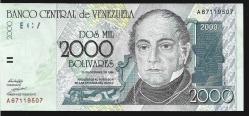 ** VENEZUELLA ( 2.000 * BOLİVARES ) A * 1998 - ÇİL