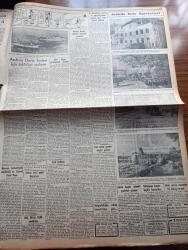 Cumhuriyet Gazetesi - 28 Temmuz 1956 - Süveyş Kanalı Hadisesi Vehamet Kesbetti - İngiltere Ve Fransa Mısırı Dün Şiddetle Protesto Ettiler - İngiltere'nin Süveyş Kanalı Tekrar İşgal Etmesi Israrla İstendi - Türk Afgan Görüşmeleri Başlandı - Ay Başından Beri 24 Çocuk Felci Vakası Görüldü - Mayolu Trafik Polisi - Rita Hayworth Uçak Gemisi Satın Alıyor - Andrea Doria Faciası İçin Tahkikat Açılıyor - Pakistan Cumhurbaşkanı Ekselans General İskender Mirza Eyüp Camiinde - Atatürk Heykeline Tecavüz - Karanlıkta Sesler Yazan Perihan Zorlu Yazı Dizisi - İki Devrin Perde Arkası Yazan Samih Nafiz Tansu Yazı Dizisi - Yılın İlk Yarısında Türkiye'de Basılan Eserler - Arab İsrail Hududunda Yeni Çarpışmalar Oldu - Çukurova'da Elektriğin Kilovatı 15 Kuruş Olacak - İzmir Fuarına 16 Devlet İştirak Ediyor - Karacaoğlan Yazan Yaşar Kemal Resimleyen Münif Fehim Yazı Dizisi - Resimli Romanımız Kraliçenin Gerdanlığı Yazan P. Gordeaux - Çanakkale Kupası Yüzme Yarışlarında Ayşe Gülçilli İle Meral Ekren Rekor