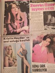Merhaba Haftalık Aktüalite, Sinema ve Magazin Gazetesi - 13 Temmuz Sayı:105 - Müjde Ar S.O.S veriyor - Gülşen Bubikoğlu inzivaya çekildi - Selma Güneri babasının izinde - Ersan Erdura durmaksızın çalışıyor - Ahu Tuğba'nın güzellik reçetesi - Turgut Özal - Pakize Suda Assolistlikte iddialı - Suna Yıldızoğlu, Çetin Alp'ten çocuk istiyor - Sibel Egemen - Kırmızı Başlıklı Kız - Şiir Köşeniz - Linda Hartley - İlk filminde Alain Delon ile oynayacak - Jane Birkin itiraf etti - Ömer Şerif kızı yaşındaki sevgilisinden ayrılmıyor - Eğlendiğiniz yerde bizde vardık - Emin Cankurtaran - TV'ciler Devlet parasıyla hovardalık yapıyor - TV'de skandal! - Rüçhan Çamay'ı böyle yakaladık - Semiha Yankı patlamaya hazır - Yeşim dalıyor - Zeki Müren'in unutamadığı olay - Sanat Güneşimiz kırılan kadehi unutamıyor - Kristin Haydar'ın sesi soluğu kesildi - Zerrin Özer isyan etti - Fatma Girik kahroluyor - Memduh Ün - Sevda Ün -Melih Kibar - Çiğdem Talu - Nükhet Duru fotoğraf ve haberi - Tam Takım Gazete