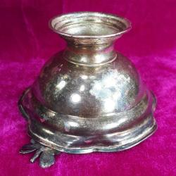 VINTAGE KELEBEK SÜSLÜ KENARLARI VOLANLI EL YAPIMI GÜMÜŞ KAPLAMA METAL ŞEKERLİK