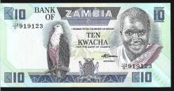 ** ZAMBİYA ( 10 * KWACHA ) 1980-88 - ÇİL
