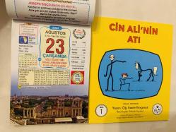 23 Ağustos 2023 hediyelik orijinal Ülkü takvim yaprağı (Cin Ali kitabı hediyeli:)