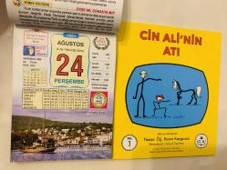 24 Ağustos 2023 hediyelik orijinal Ülkü takvim yaprağı (Cin Ali kitabı hediyeli:)