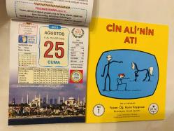25 Ağustos 2023 hediyelik orijinal Ülkü takvim yaprağı (Cin Ali kitabı hediyeli:)