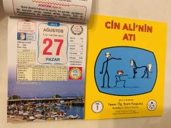 27 Ağustos 2023 hediyelik orijinal Ülkü takvim yaprağı (Cin Ali kitabı hediyeli:)