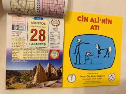 28 Ağustos 2023 hediyelik orijinal Ülkü takvim yaprağı (Cin Ali kitabı hediyeli:)