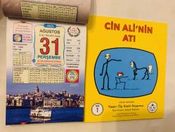 31 Ağustos 2023 hediyelik orijinal Ülkü takvim yaprağı (Cin Ali kitabı hediyeli:)